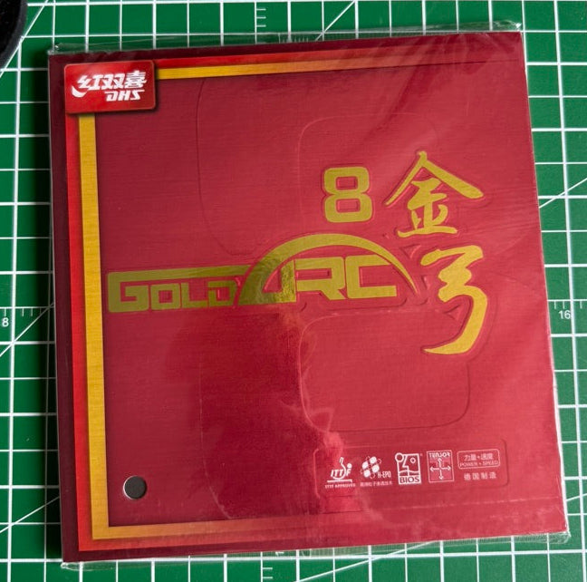 DHS Goldarc 8 Table Tennis Rubber