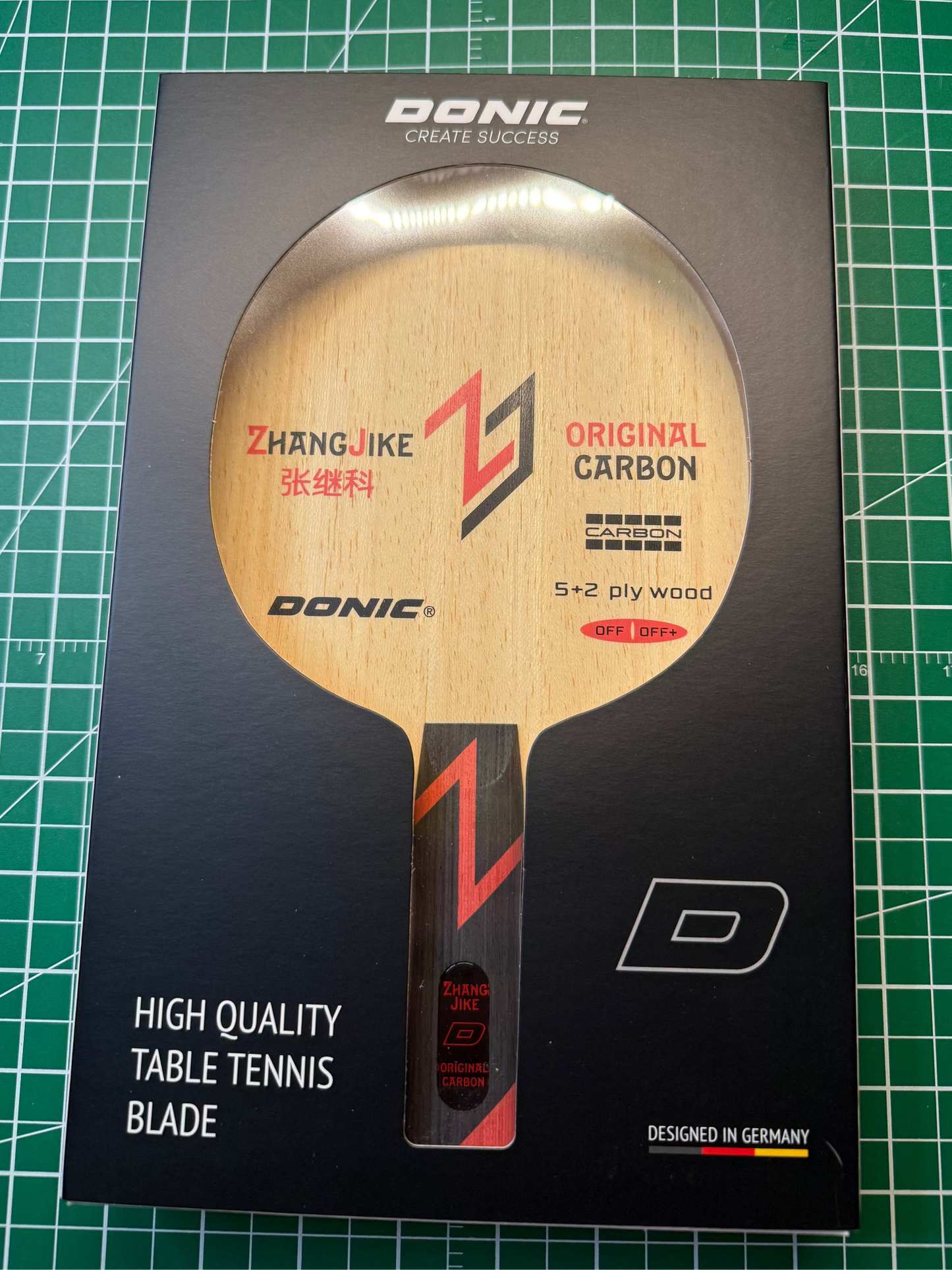 DONIC Zhang Jike Original Carbon – Zhang Jike Signature Offensive Blade - FL