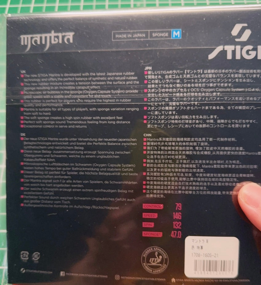 STIGA Mantra Pro M Table Tennis Rubber