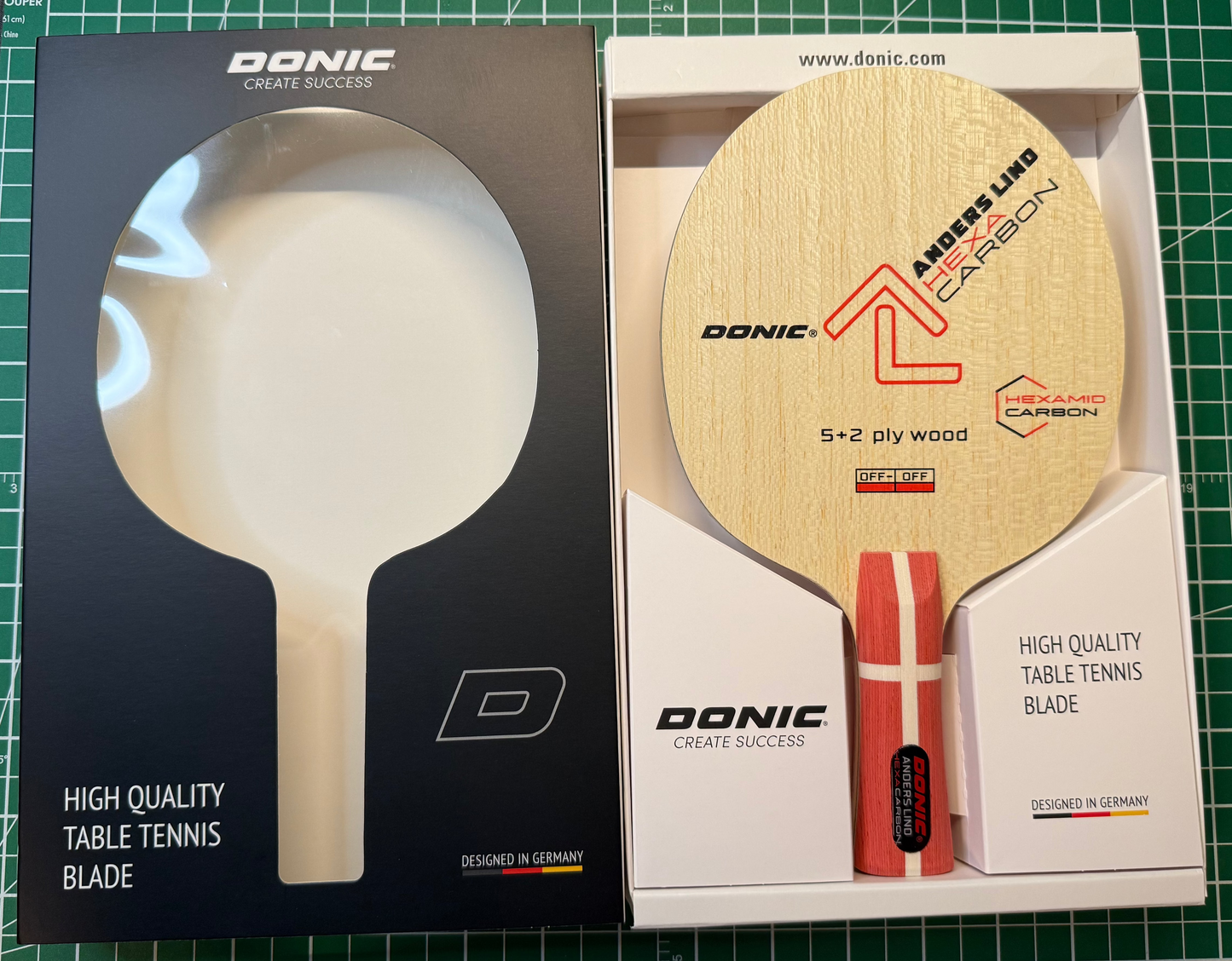 DONIC Anders Lind Hexa Carbon Table Tennis Blade - FL